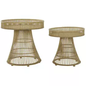 Table d'appoint DKD Home Decor Marron Naturel Bois Bambou 61,5 x 61,5 x 61 cm de DKD Home Decor, Tables - Réf : S3022461, Pri...