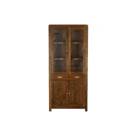 Stand Espositore DKD Home Decor 85 x 42 x 190 cm Cristallo Dorato Marrone Acacia di DKD Home Decor, Espositori - Rif: S302253...