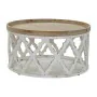 Mesa de apoio DKD Home Decor Branco Marrom claro Abeto Madeira MDF 81 x 81 x 43,5 cm de DKD Home Decor, Jogos de móveis - Ref...