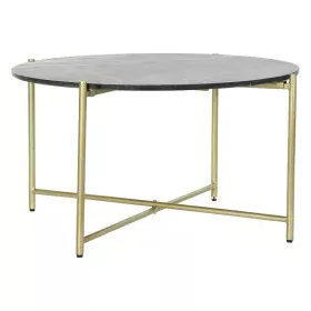 Mesa de apoio DKD Home Decor Preto Dourado Mármore Ferro (81 x 81 x 44 cm) de DKD Home Decor, Jogos de móveis - Ref: S3022612...