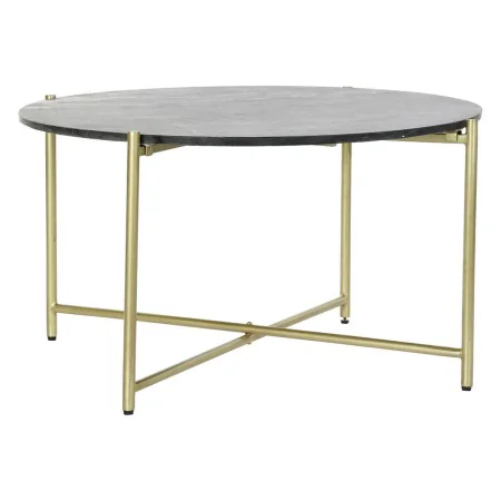 Mesa de apoio DKD Home Decor Preto Dourado Mármore Ferro (81 x 81 x 44 cm) de DKD Home Decor, Jogos de móveis - Ref: S3022612...