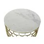 Side table DKD Home Decor 81 x 81 x 42 cm Golden White Plastic Marble Iron by DKD Home Decor, Tables - Ref: S3022622, Price: ...