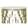 Mesa auxiliar DKD Home Decor 30,5 x 30,5 x 50 cm Dorado Blanco Plástico Mármol Hierro de DKD Home Decor, Mesas - Ref: S302262...