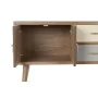 Móvel de TV DKD Home Decor Cinzento Creme Metal Madeira de paulónia (90 x 34 x 66.5 cm) de DKD Home Decor, Mesas e suportes p...