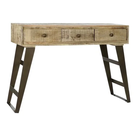 Console DKD Home Decor 130 x 40 x 89 cm Natural Black Metal Mango wood by DKD Home Decor, Tables - Ref: S3022714, Price: 326,...