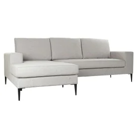 Canapé chaise longue DKD Home Decor Gris Polyester Métal (240 x 160 x 88 cm) de DKD Home Decor, Canapés et divans - Réf : S30...