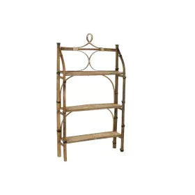 Scaffale DKD Home Decor Naturale Rattan Bambù 3 Mensole (62 x 15 x 103 cm) di DKD Home Decor, Unità di mensole - Rif: S302292...