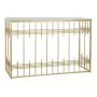 Consola DKD Home Decor Cristal Preto Dourado Metal 120 x 40 x 81 cm de DKD Home Decor, Jogos de móveis - Ref: S3022943, Preço...