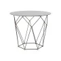 Mesa de apoio DKD Home Decor Preto Metal Cristal Dourado (70 x 70 x 60 cm) de DKD Home Decor, Jogos de móveis - Ref: S3023004...