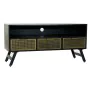 Meubles de télévision DKD Home Decor Noir Métal Doré (125 x 41 x 62 cm) de DKD Home Decor, Tables et supports de télévision -...