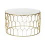 Table Basse DKD Home Decor Glamour Blanc Multicouleur Doré Marbre Fer 87 x 87 x 51,5 cm de DKD Home Decor, Tables basses - Ré...