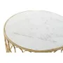 Table Basse DKD Home Decor Glamour Blanc Multicouleur Doré Marbre Fer 87 x 87 x 51,5 cm de DKD Home Decor, Tables basses - Ré...