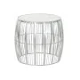 Mesa auxiliar DKD Home Decor Blanco Mármol Hierro Plateado (46 x 46 x 41 cm) de DKD Home Decor, Mesas - Ref: S3023036, Precio...