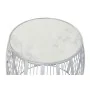 Mesa auxiliar DKD Home Decor Blanco Mármol Hierro Plateado (46 x 46 x 41 cm) de DKD Home Decor, Mesas - Ref: S3023036, Precio...