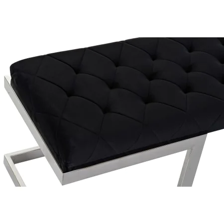 Banqueta DKD Home Decor Negro Poliéster Acero (140 x 40 x 40 cm) de DKD Home Decor, Sillas - Ref: S3023050, Precio: 275,60 €,...