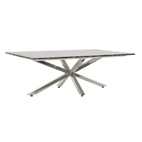 Centre Table DKD Home Decor Silver Marble Steel Plastic 130 x 80 x 45 cm by DKD Home Decor, Coffee Tables - Ref: S3023063, Pr...