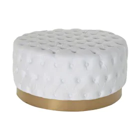 Footrest DKD Home Decor White Polyester MDF Wood (78 x 78 x 40 cm) by DKD Home Decor, Footstools & Ottomans - Ref: S3023069, ...