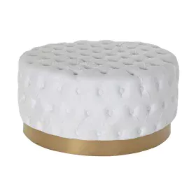 Repose-pied DKD Home Decor Blanc Polyester Bois MDF (78 x 78 x 40 cm) de DKD Home Decor, Poufs et repose-pieds - Réf : S30230...