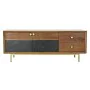 Mueble de TV DKD Home Decor Marrón Negro Acacia (130 x 42 x 49 cm) de DKD Home Decor, Mesas y soportes para TV - Ref: S302310...