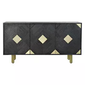 Credenza DKD Home Decor 145 x 42 x 77 cm Nero Dorato Legno di mango di DKD Home Decor, Credenze e buffet - Rif: S3023116, Pre...