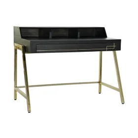 Bureau DKD Home Decor Noir Métal Doré Bois de manguier (125 x 74 x 93.5 cm) de DKD Home Decor, Bureaux et tables d'ordinateur...