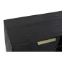 Mueble de TV DKD Home Decor Negro Metal Dorado Madera de mango (147 x 40 x 51 cm) de DKD Home Decor, Mesas y soportes para TV...