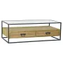 Mesa de Centro DKD Home Decor Metal Cristal Abeto (120 x 60 x 40 cm) de DKD Home Decor, Mesas de café - Ref: S3023159, Precio...