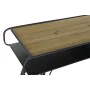 Console DKD Home Decor Noir Métal Sapin Marron Clair (120 x 38 x 78 cm) de DKD Home Decor, Tables - Réf : S3023164, Prix : 27...