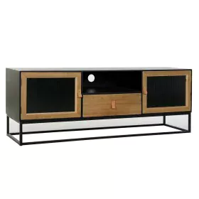 TV-Möbel DKD Home Decor Schwarz Holz Metall Kristall (140 x 40 x 50 cm) von DKD Home Decor, TV-Ständer und -Tische - Ref: S30...