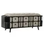 Banqueta DKD Home Decor 120 x 40 x 50 cm Negro Beige Metal Poliuretano de DKD Home Decor, Sillas - Ref: S3023242, Precio: 230...