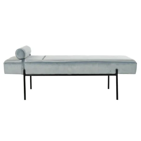 Divano Chaise Longue DKD Home Decor Nero Blu cielo Metallo 140 x 59 x 42 cm di DKD Home Decor, Sedie - Rif: S3023250, Prezzo:...