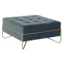 Banqueta DKD Home Decor Espuma Azul Dourado Metal Poliéster Veludo Madeira MDF (80 x 80 x 42 cm) de DKD Home Decor, Cadeiras ...