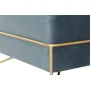 Banqueta DKD Home Decor Espuma Azul Dourado Metal Poliéster Veludo Madeira MDF (80 x 80 x 42 cm) de DKD Home Decor, Cadeiras ...