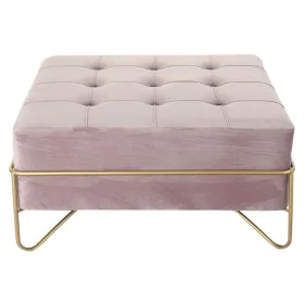 Banquette DKD Home Decor Mousse Rose Doré Métal Polyester Velours Bois MDF (80 x 80 x 42 cm) de DKD Home Decor, Chaises - Réf...