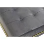 Banquette DKD Home Decor Mousse Gris Doré Métal Polyester Velours Bois MDF (80 x 80 x 47 cm) de DKD Home Decor, Chaises - Réf...