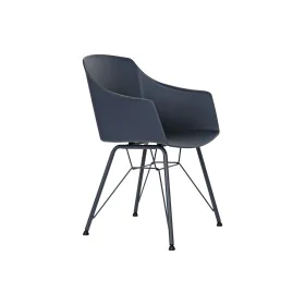 Silla DKD Home Decor Azul Negro Azul marino 56 x 53 x 81 cm 56 x 51 x 81,5 cm de DKD Home Decor, Sillas - Ref: S3023320, Prec...