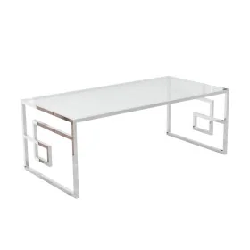 Mesa de apoio DKD Home Decor Cristal Metal Prata (120 x 60 x 45 cm) de DKD Home Decor, Jogos de móveis - Ref: S3023338, Preço...