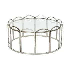 Table d'appoint DKD Home Decor Verre Argenté Métal (100 x 100 x 45 cm) de DKD Home Decor, Tables - Réf : S3023342, Prix : 325...