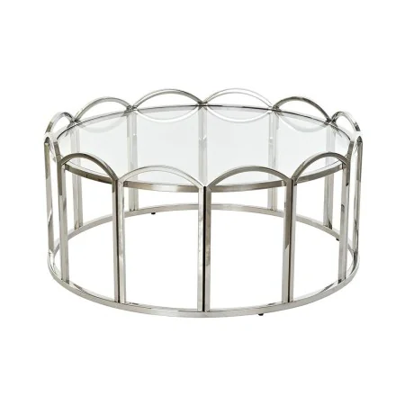 Mesa auxiliar DKD Home Decor Cristal Plateado Metal (100 x 100 x 45 cm) de DKD Home Decor, Mesas - Ref: S3023342, Precio: 292...