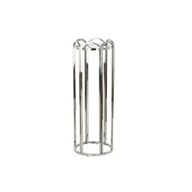 Mesa de apoio DKD Home Decor Cristal Prateado Metal 40 x 40 x 110 cm de DKD Home Decor, Jogos de móveis - Ref: S3023343, Preç...