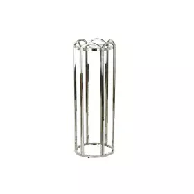 Mesa de apoio DKD Home Decor Cristal Prateado Metal 40 x 40 x 110 cm de DKD Home Decor, Jogos de móveis - Ref: S3023343, Preç...