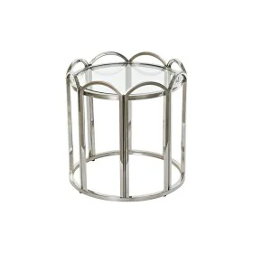 Table d'appoint DKD Home Decor Verre Argenté Métal (55 x 55 x 55 cm) de DKD Home Decor, Tables - Réf : S3023344, Prix : 238,6...