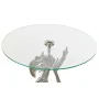 Table d'appoint DKD Home Decor Transparent Aluminium Verre Argenté (46 x 46 x 72 cm) de DKD Home Decor, Tables - Réf : S30233...