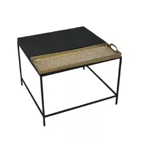 Side table DKD Home Decor 61 x 61 x 49 cm Black Golden Steel Aluminium by DKD Home Decor, Tables - Ref: S3023377, Price: 155,...