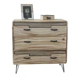 Schubladenschrank DKD Home Decor natürlich Schwarz Paulonia-Holz (80 x 38 x 79 cm) von DKD Home Decor, Kommoden & Sideboards ...