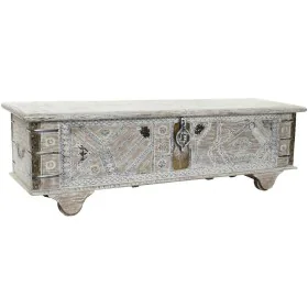 Arca DKD Home Decor 8424001858361 Madeira de paulónia Branco Latão Madeira de mangueira 146 x 40 x 45 cm de DKD Home Decor, C...