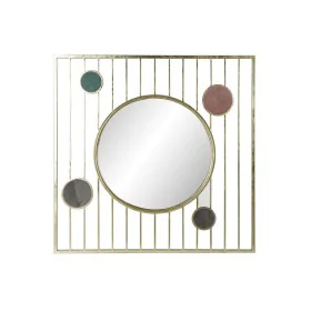 Wall mirror DKD Home Decor Crystal Pink Golden Metal Circles (100 x 3 x 100 cm) by DKD Home Decor, Wall-Mounted Mirrors - Ref...