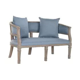 Sofa DKD Home Decor Blue Linen Rubber wood (122 x 69 x 72 cm) by DKD Home Decor, Sofas & Couches - Ref: S3023565, Price: 391,...