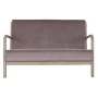 Zweisitzer-Sofa DKD Home Decor Rosa Leinen Kautschukholz Traditionell (122 x 85 x 74 cm) von DKD Home Decor, Sofas - Ref: S30...