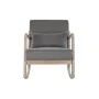 Fauteuil à Bascule DKD Home Decor Naturel Gris foncé Polyester Bois d'hévéa Sixties 66 x 85 x 81 cm de DKD Home Decor, Access...